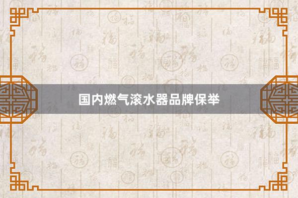 国内燃气滚水器品牌保举